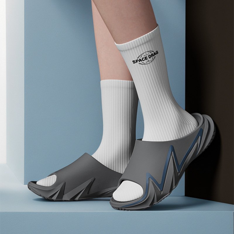 Men Pillow Soft Slides EVA Sandals Extra Thick Non-Slip Beach Spa Pool Bathroom Home Open Toe Quick Drying Shower Slippers - 图片 5