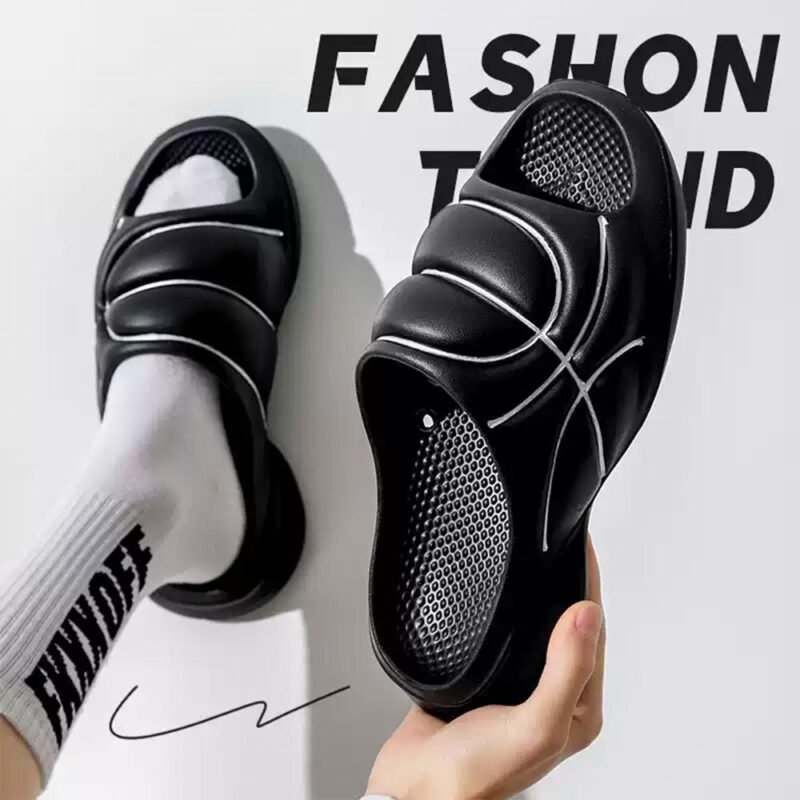 Custom Logo Summer Basketball Outdoor Sports Slides Slippers Plus Size Eva Slippers Support Non-Slip Slippers for Men