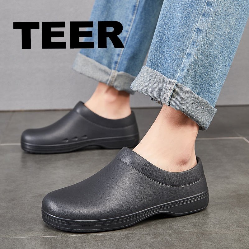 Nonslip Anti-skid Anti Slip Hospital Lab Clean Room Kitchen First Second Cook Work Shoes Uniform Shoes Safety Chef Shoes for Men